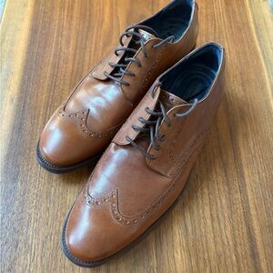 Cole Haan Tan Leather Oxford Shoes